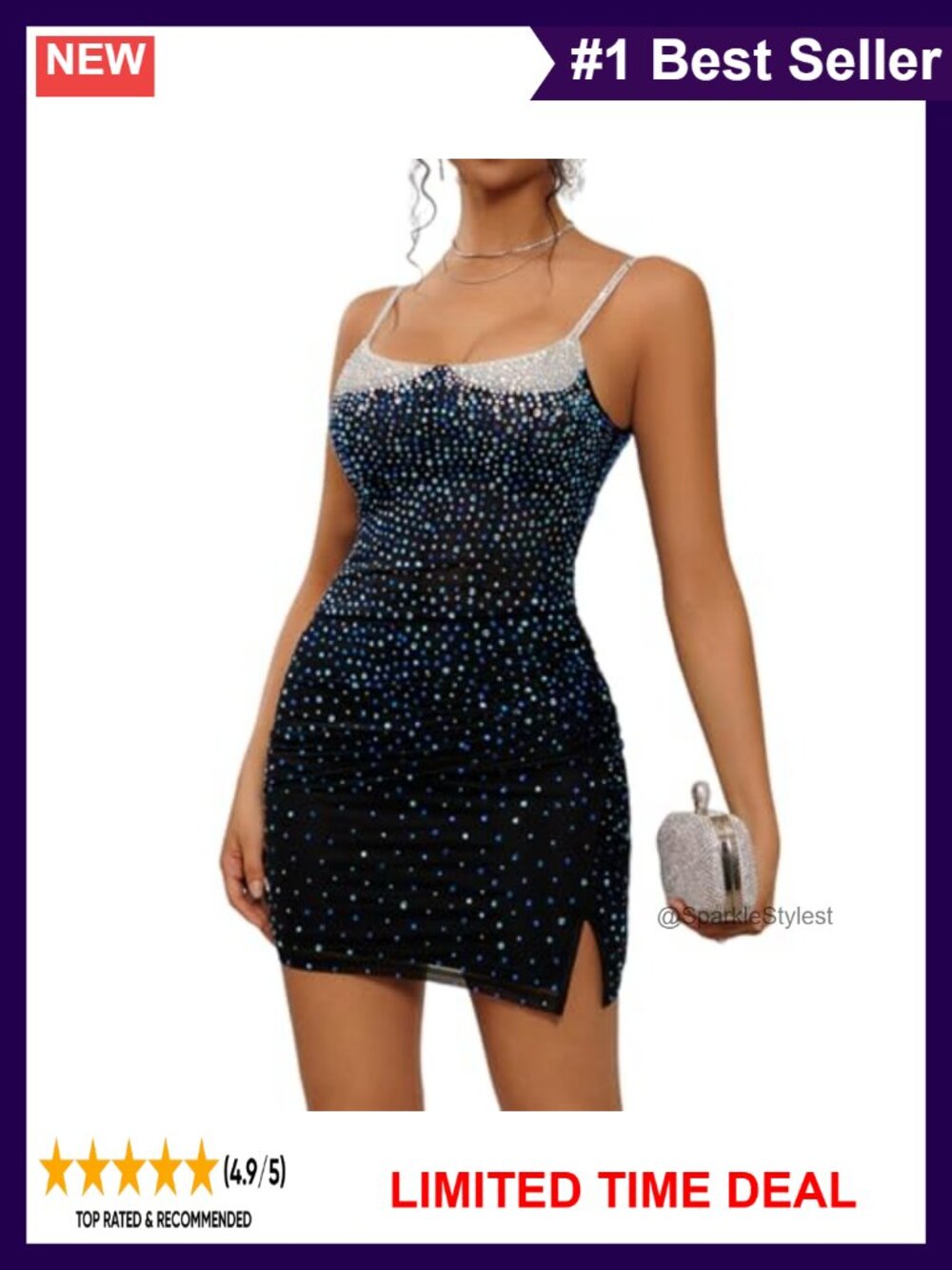 Sexy Ruched Bodycon Mini Dress Sleeveless Backless Party Club